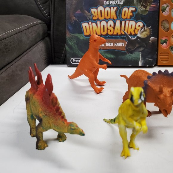 Action Figures - Dinosaurs - Lot of 9 - Book of Dinosaurs - Sounds - Picture 3 of 8